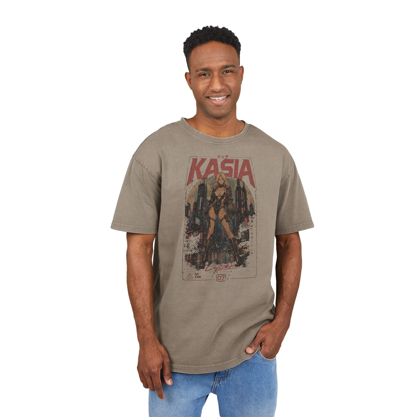 Kasia — Fight Club 99 Acid-Wash Tee — product view 8 of 13