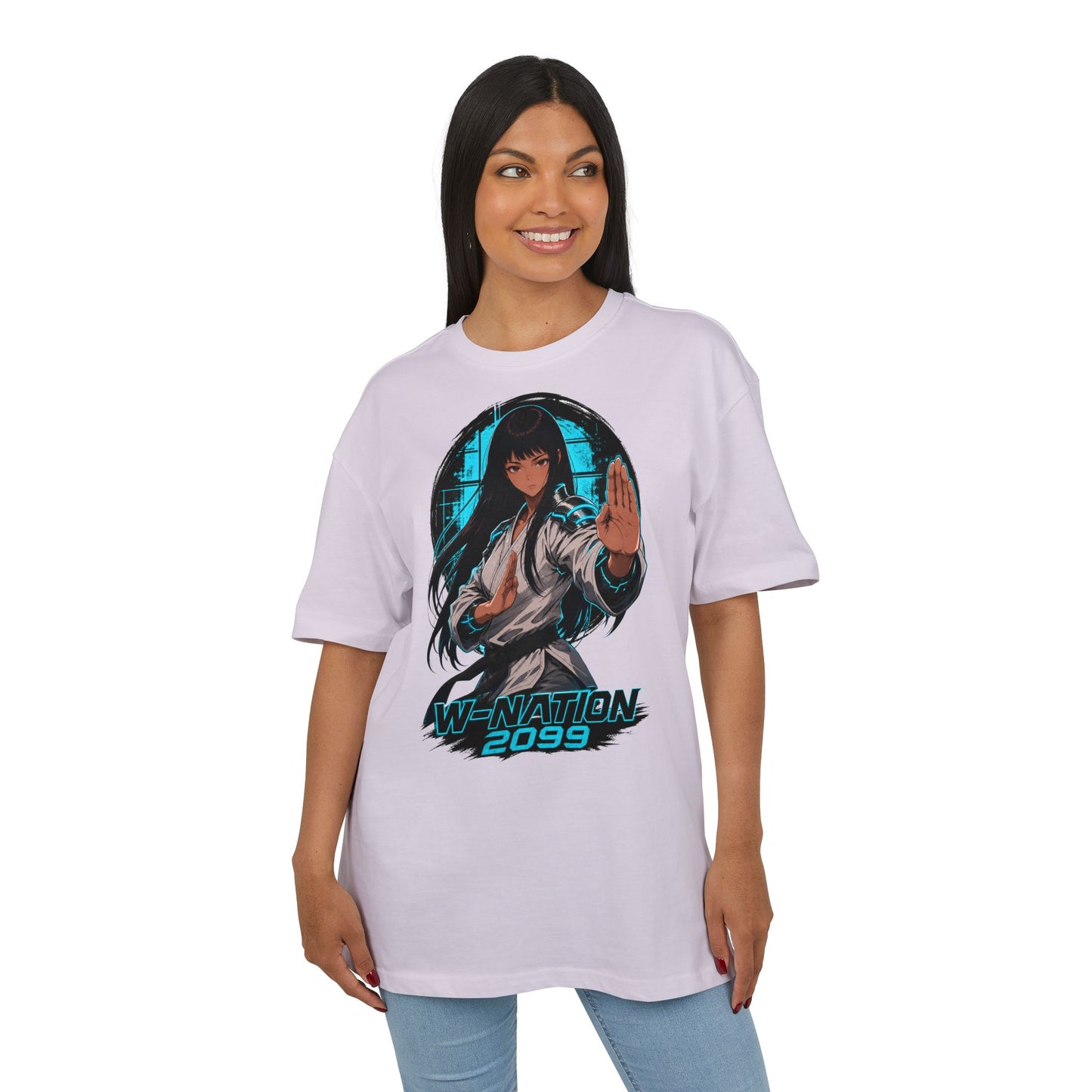 Kim White Gi Tee oversized cyberpunk anime T-shirt — product view 20 of 24