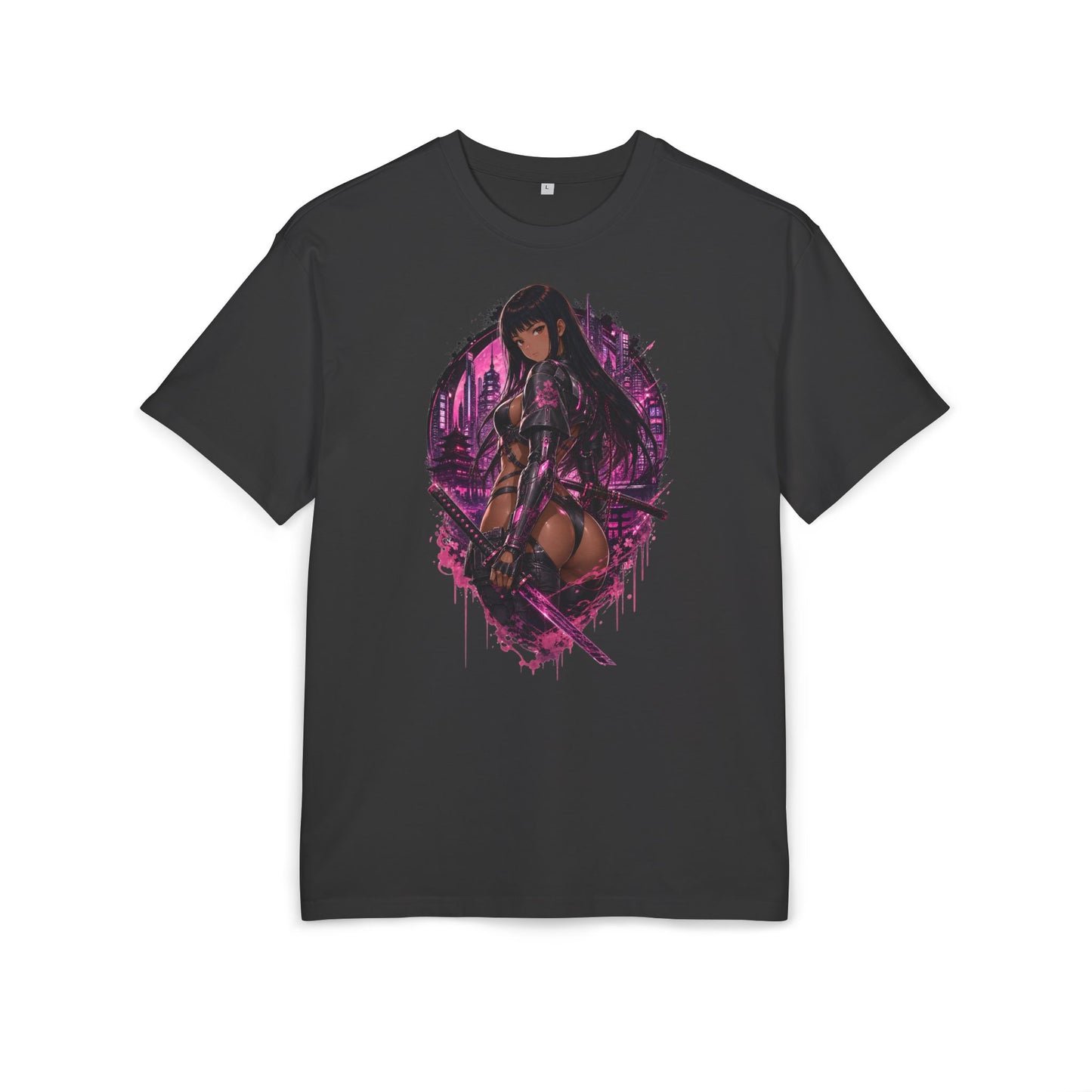 Kim Neon Blade Tee oversized cyberpunk anime T-shirt — product view 2 of 24