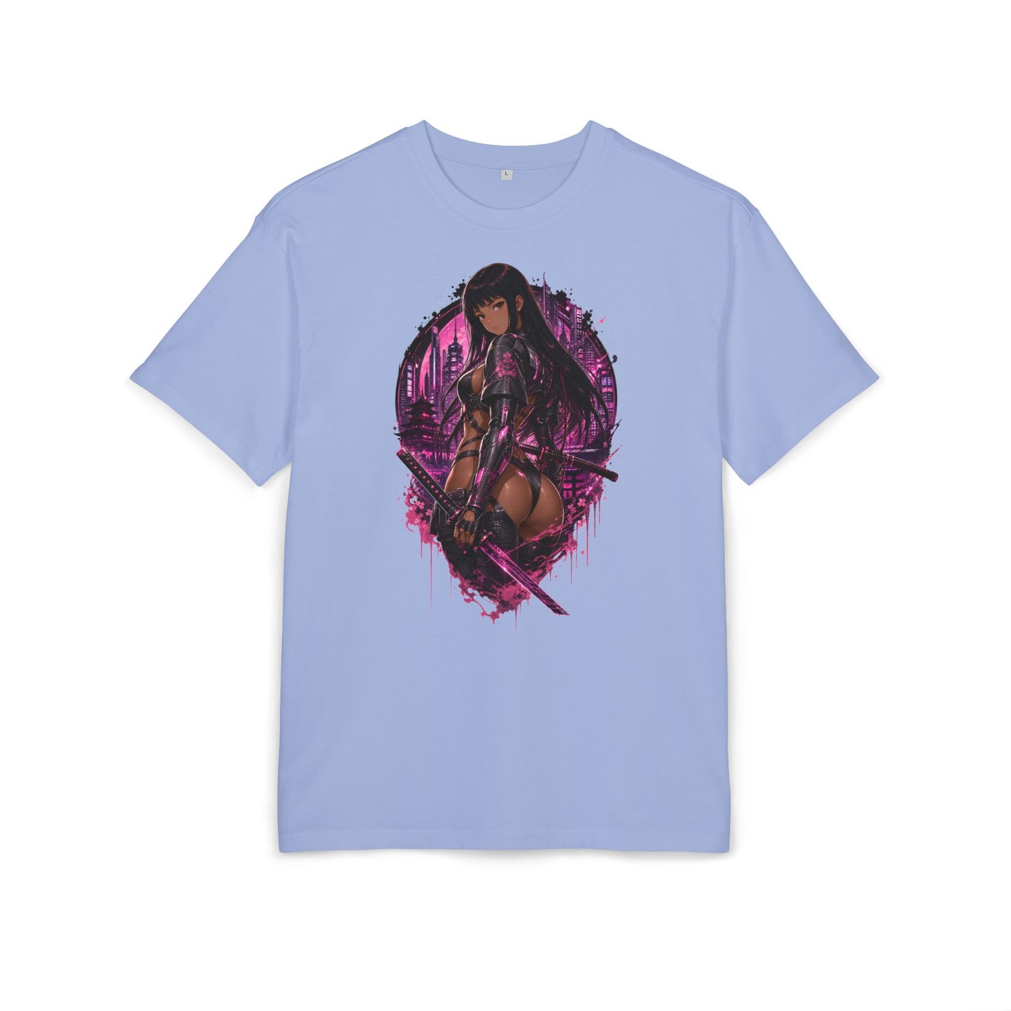 Kim Neon Blade Tee oversized cyberpunk anime T-shirt — product view 4 of 24