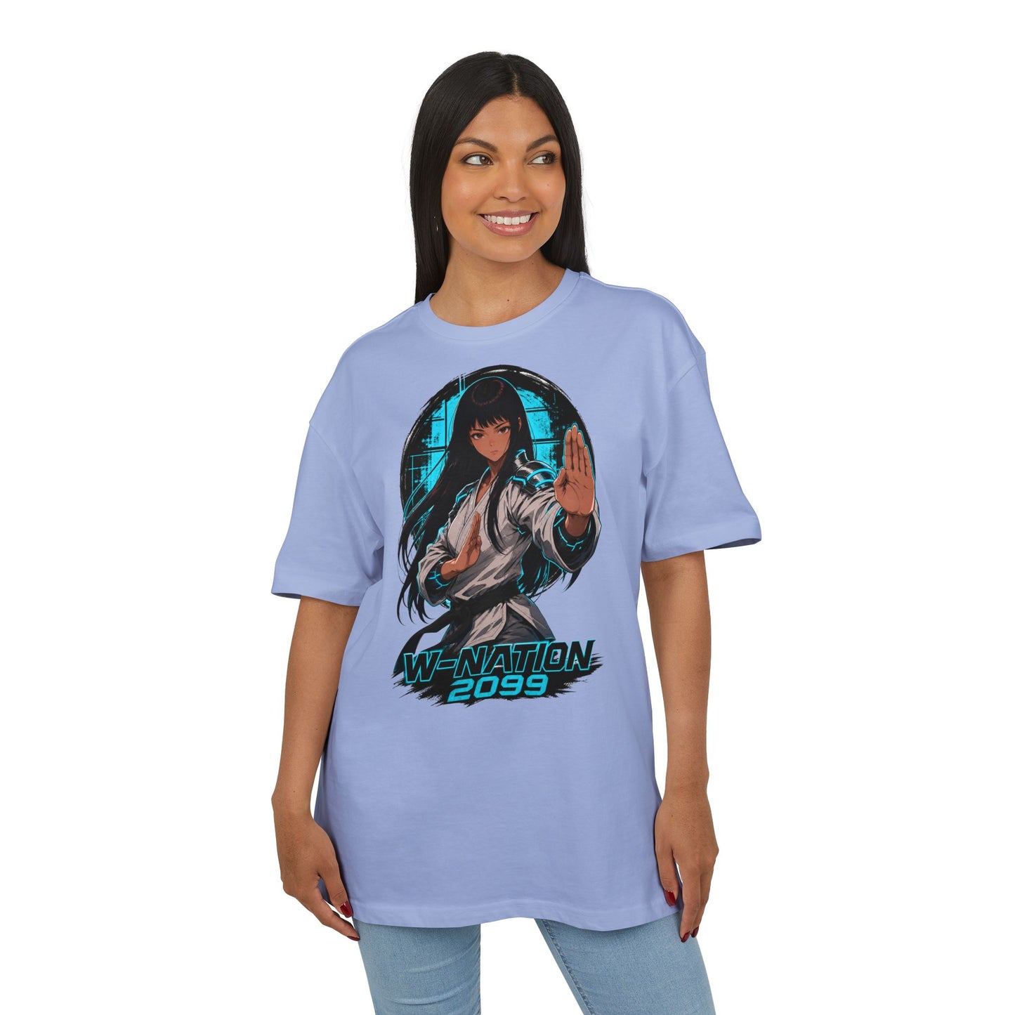 Kim White Gi Tee oversized cyberpunk anime T-shirt — product view 17 of 24