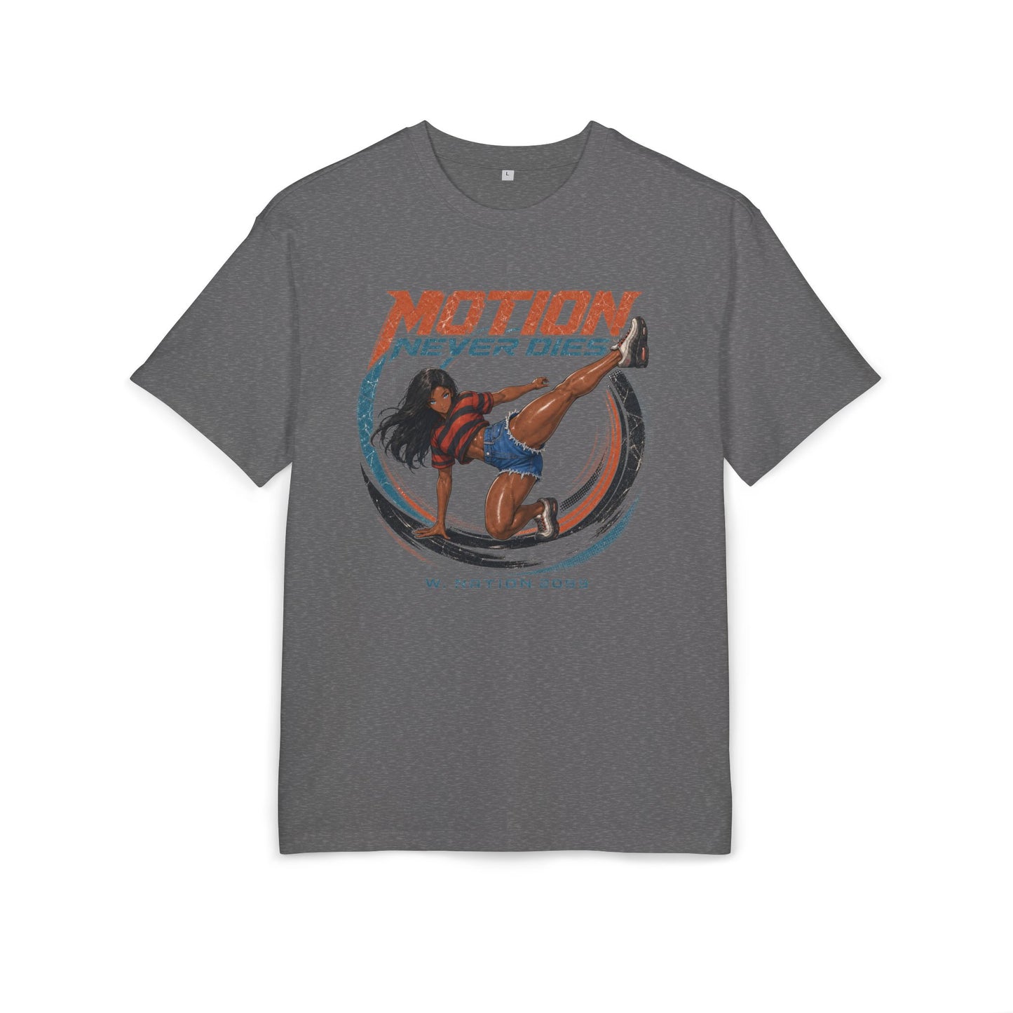Vicki — Motion Never Rests Tee — product view 1 of 13