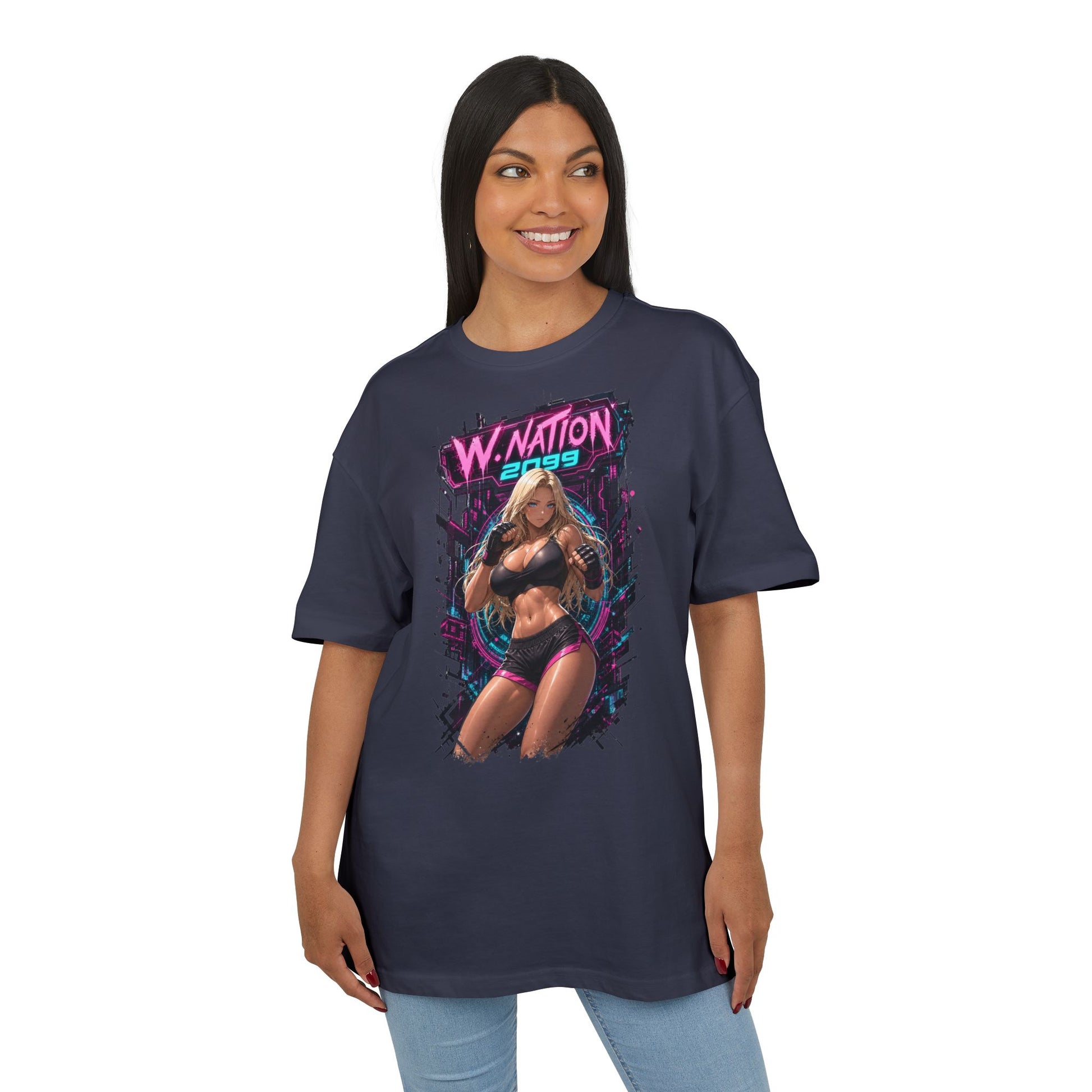 Kasia Ring Queen Tee oversized cyberpunk anime T-shirt — product view 23 of 24
