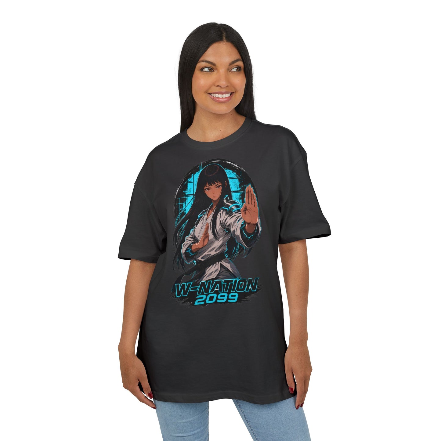Kim White Gi Tee oversized cyberpunk anime T-shirt — product view 11 of 24