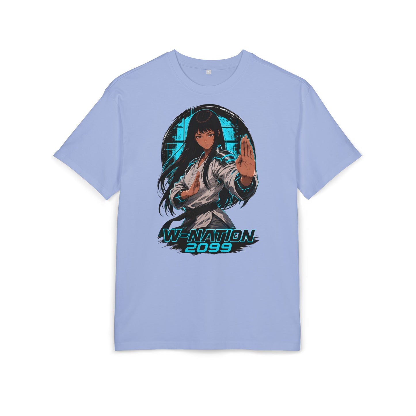 Kim White Gi Tee oversized cyberpunk anime T-shirt — product view 4 of 24
