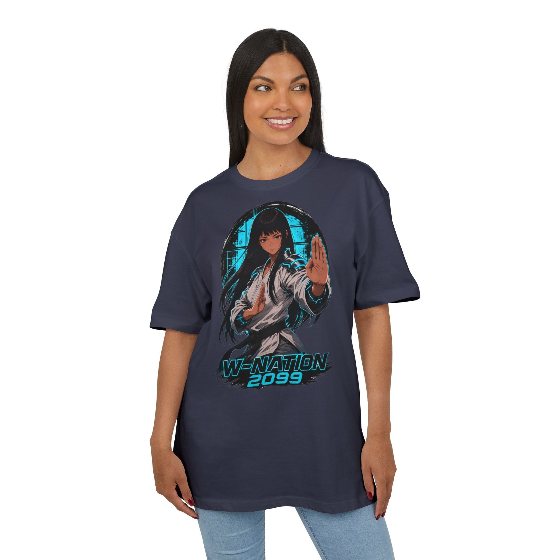 Kim White Gi Tee oversized cyberpunk anime T-shirt — product view 23 of 24