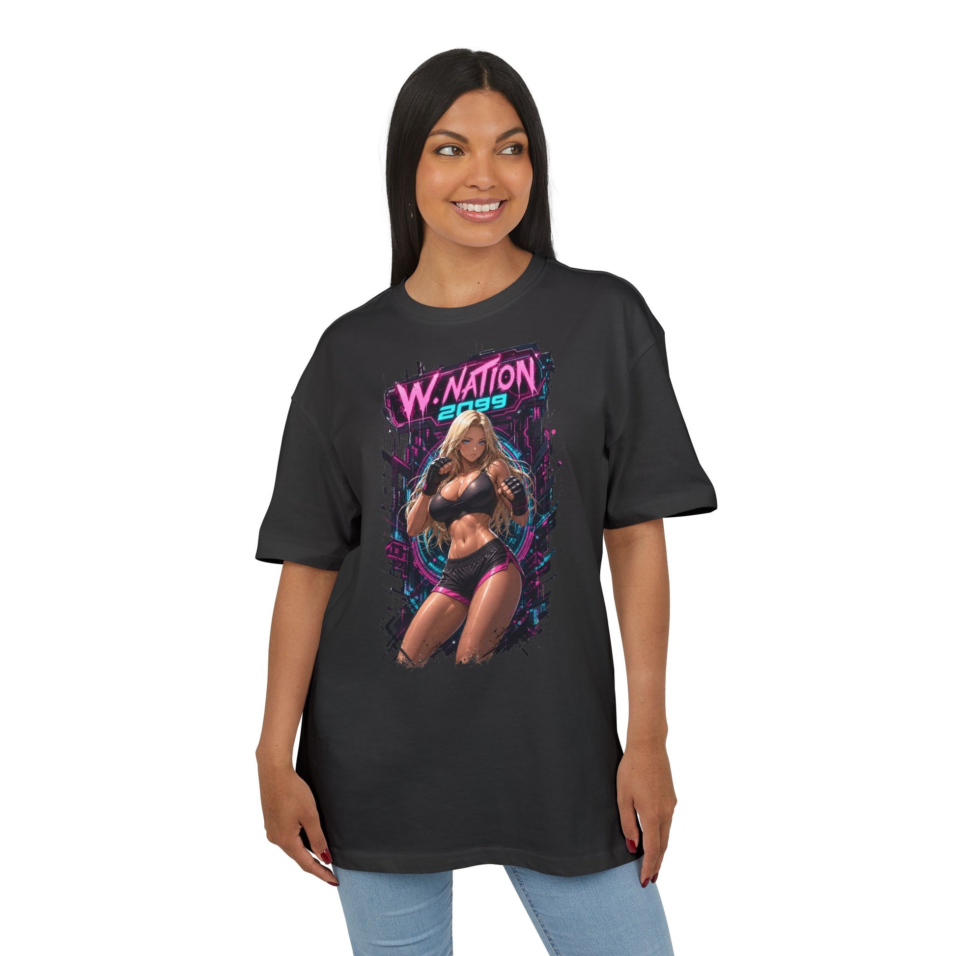 Kasia Ring Queen Tee oversized cyberpunk anime T-shirt — product view 11 of 24