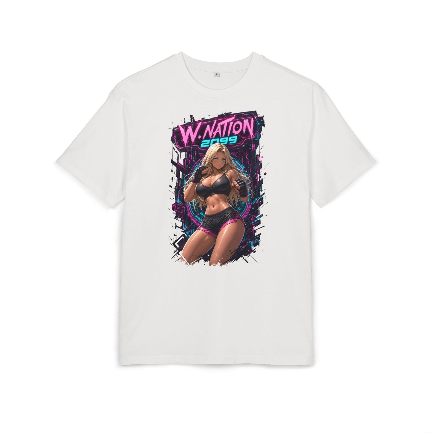 Kasia Ring Queen Tee oversized cyberpunk anime T-shirt — product view 3 of 24