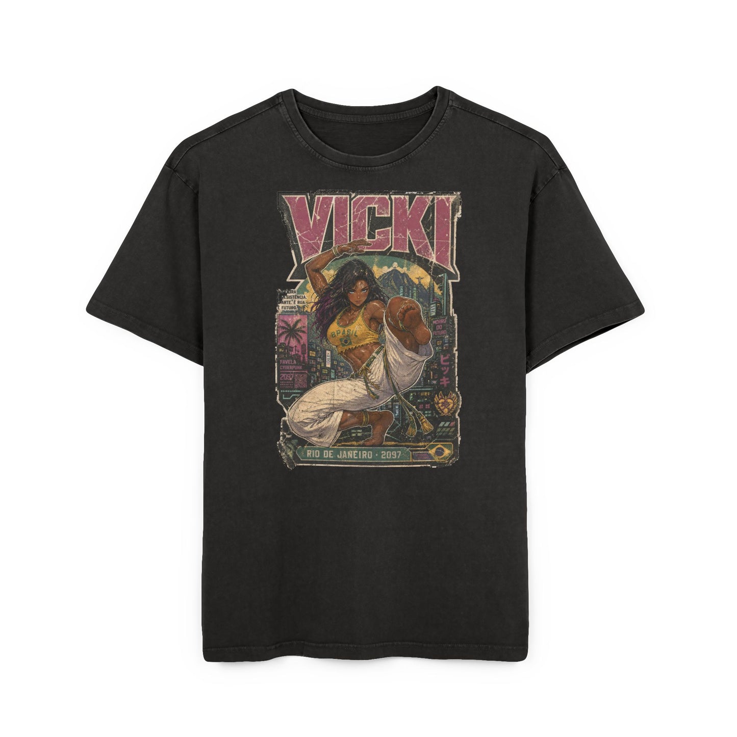 Vicki — Rio 2099 Acid-Wash Tee — product view 1 of 13