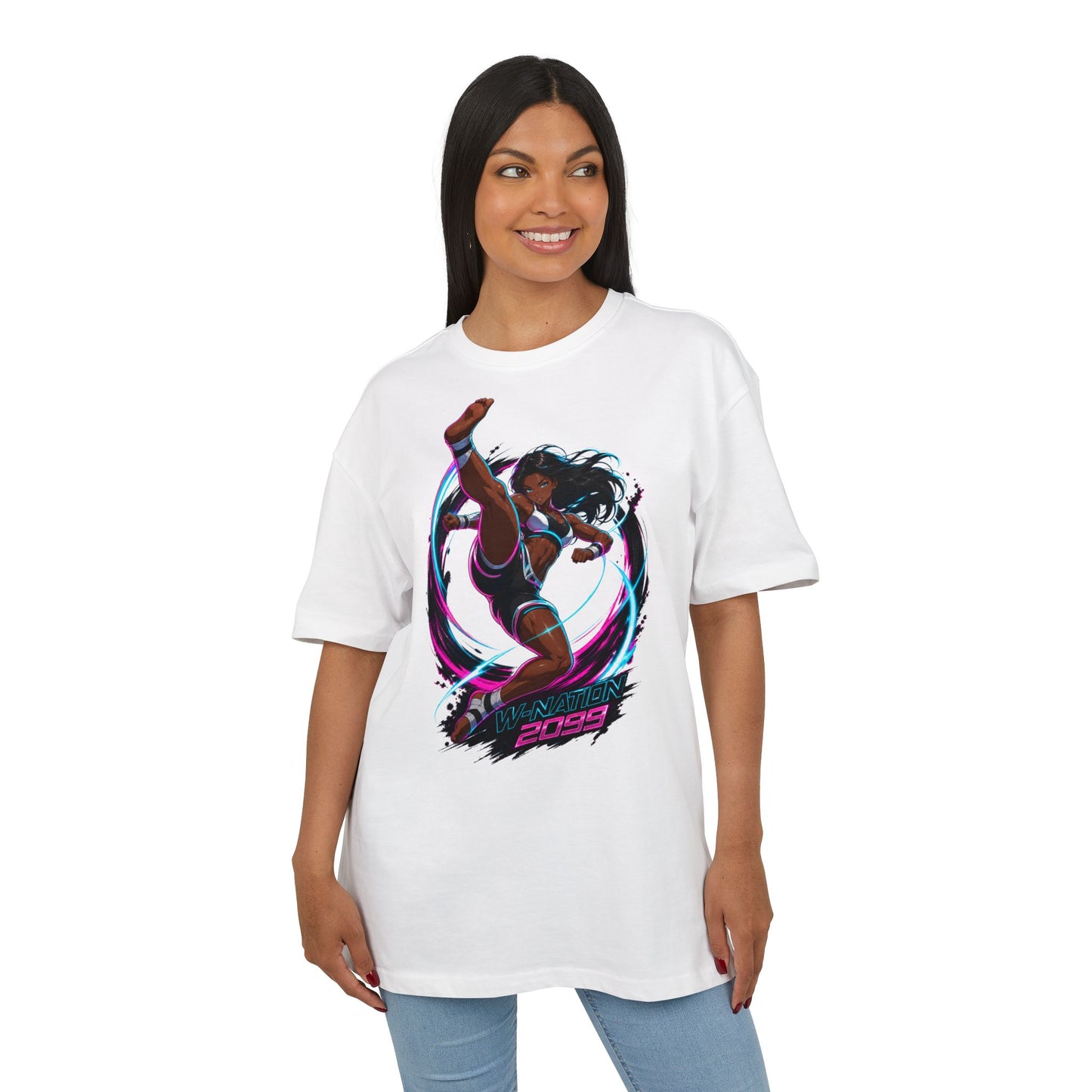 Vicki Cyclone Kick Tee oversized cyberpunk anime T-shirt — product view 8 of 24