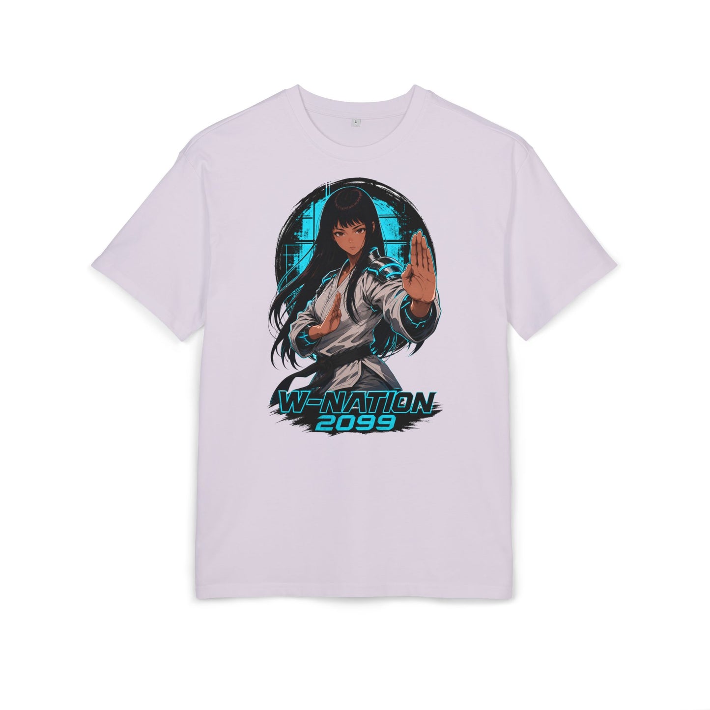 Kim White Gi Tee oversized cyberpunk anime T-shirt — product view 5 of 24