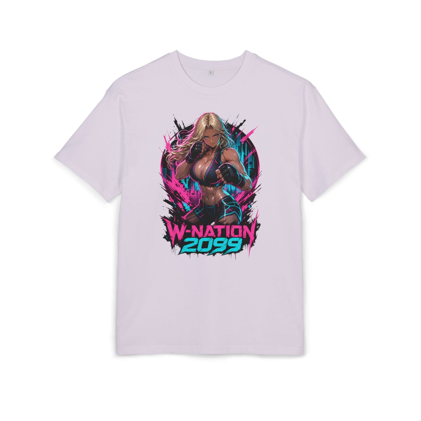 Kasia Neon Punch Tee oversized cyberpunk anime T-shirt — product view 5 of 24
