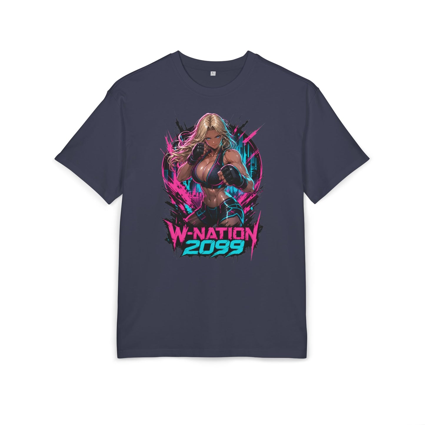 Kasia Neon Punch Tee oversized cyberpunk anime T-shirt — product view 6 of 24