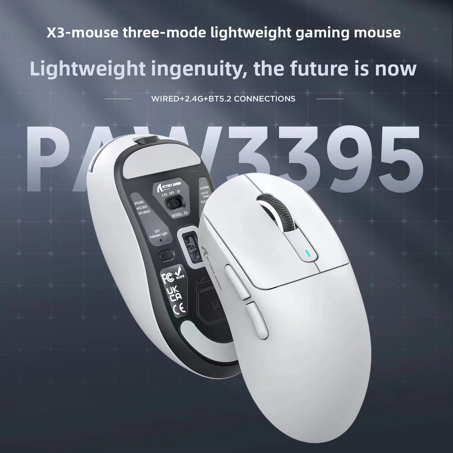 Attack Shark X3 Lightweight Wireless Gaming Mouse