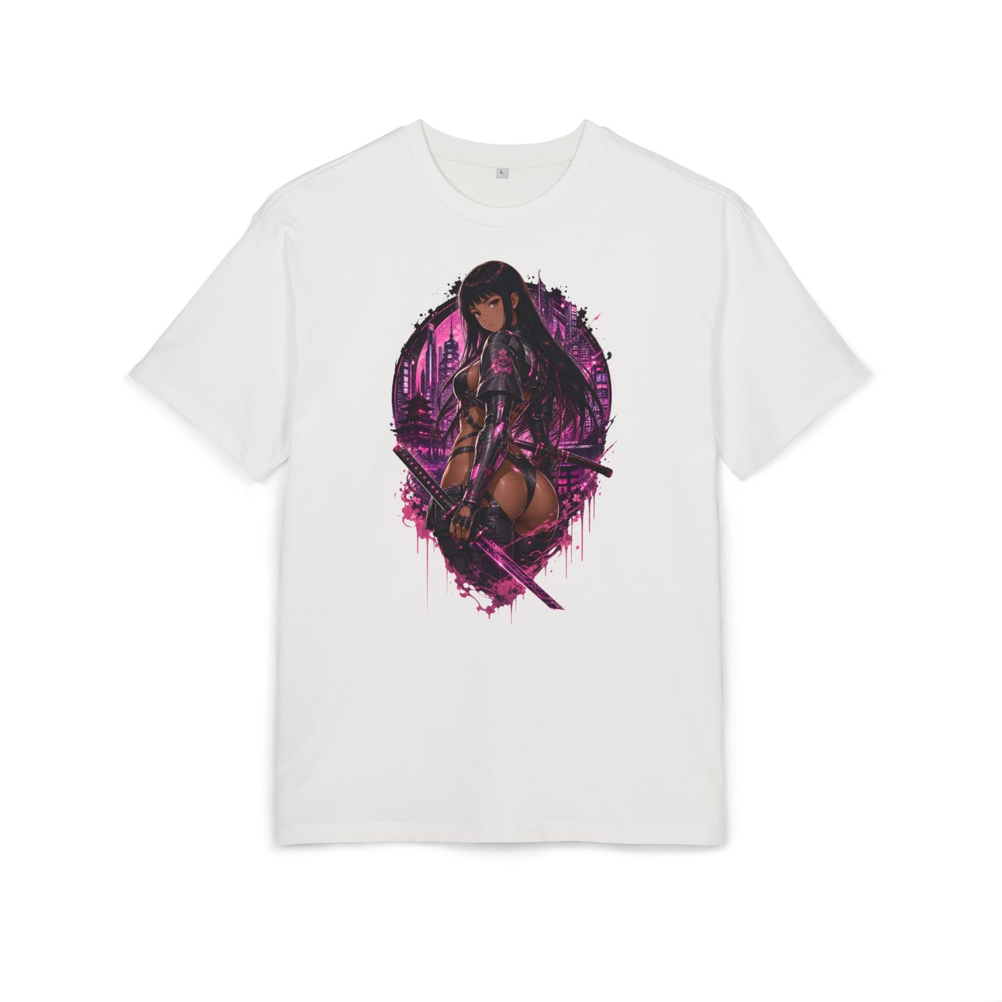 Kim Neon Blade Tee oversized cyberpunk anime T-shirt — product view 3 of 24