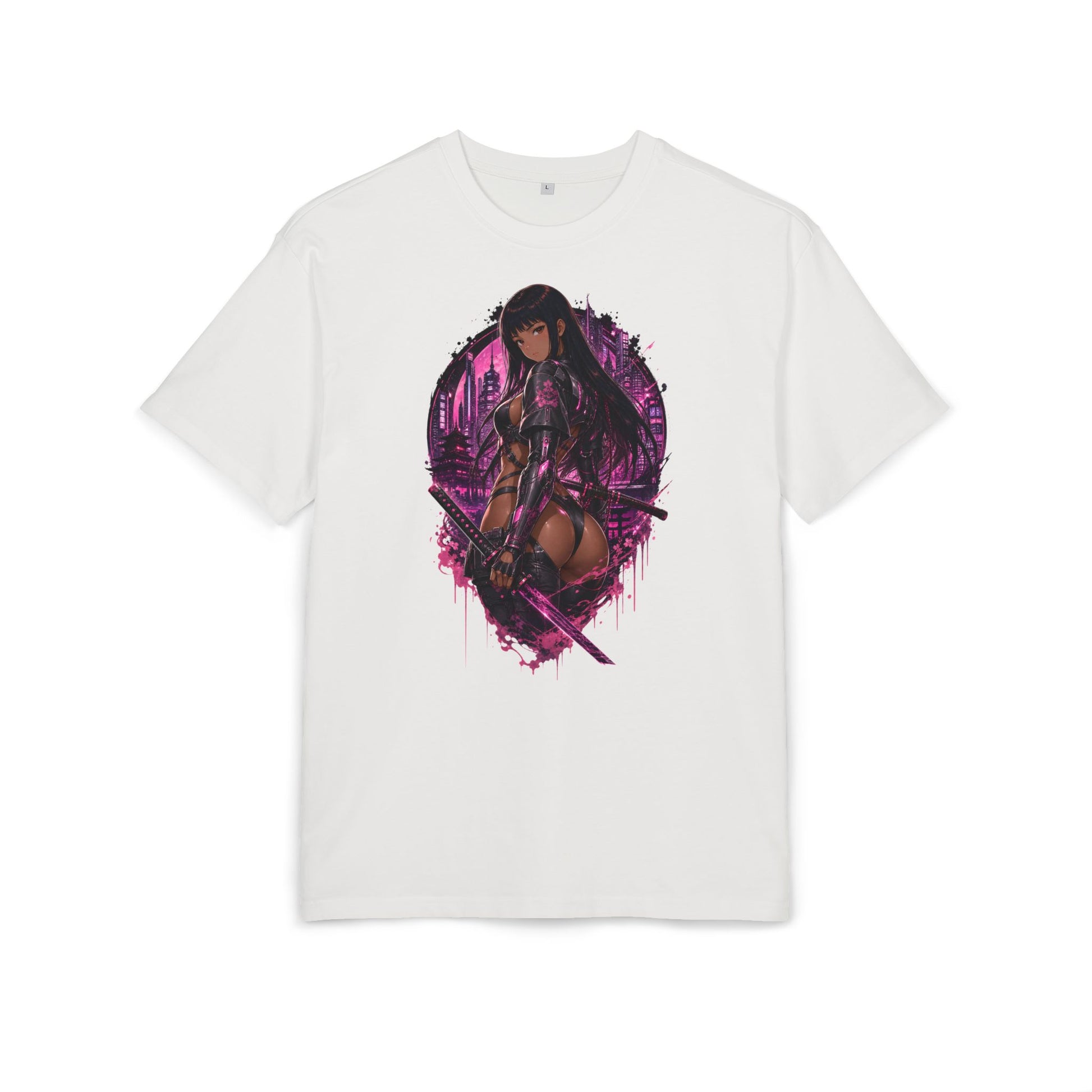 Kim Neon Blade Tee oversized cyberpunk anime T-shirt — product view 3 of 24