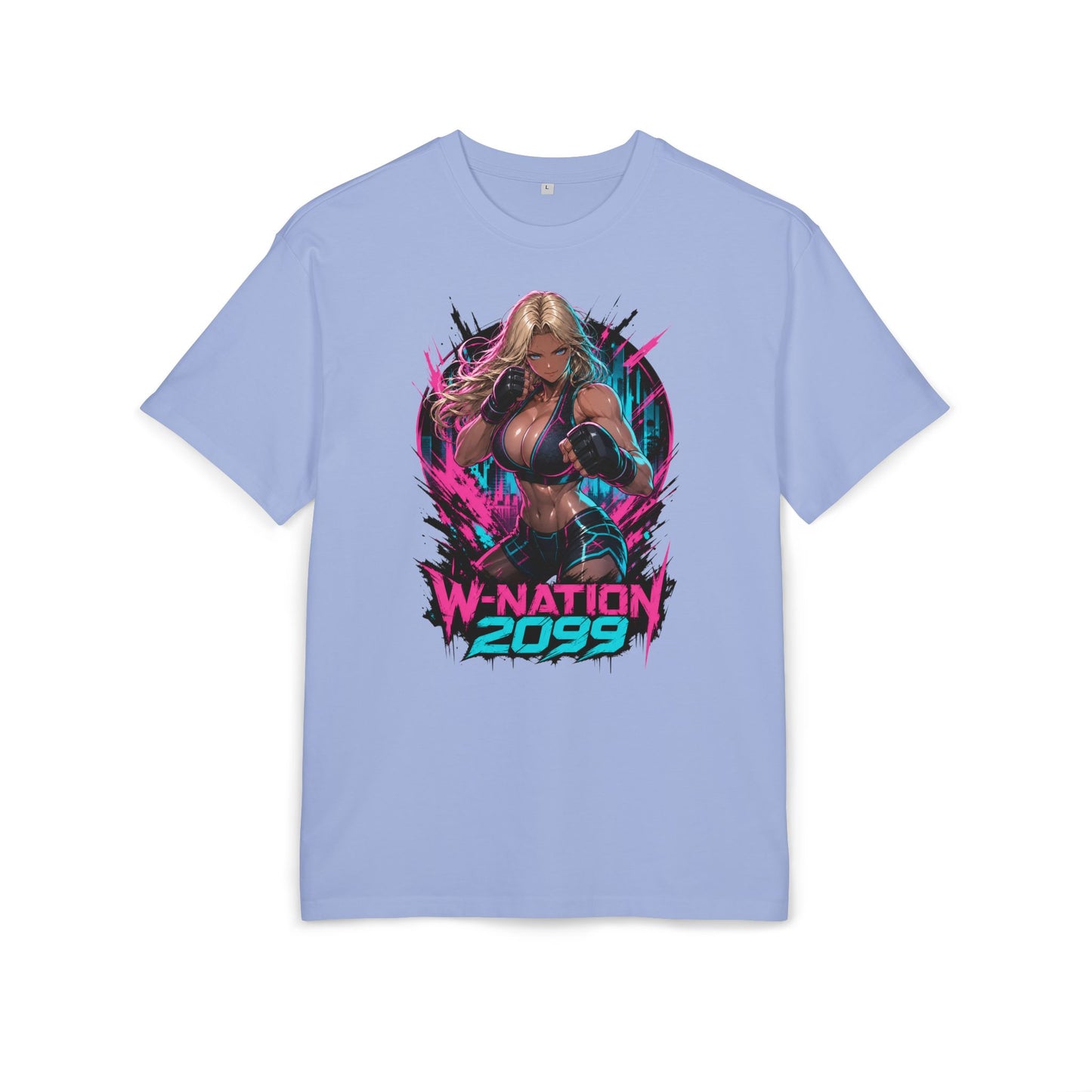 Kasia Neon Punch Tee oversized cyberpunk anime T-shirt — product view 4 of 24