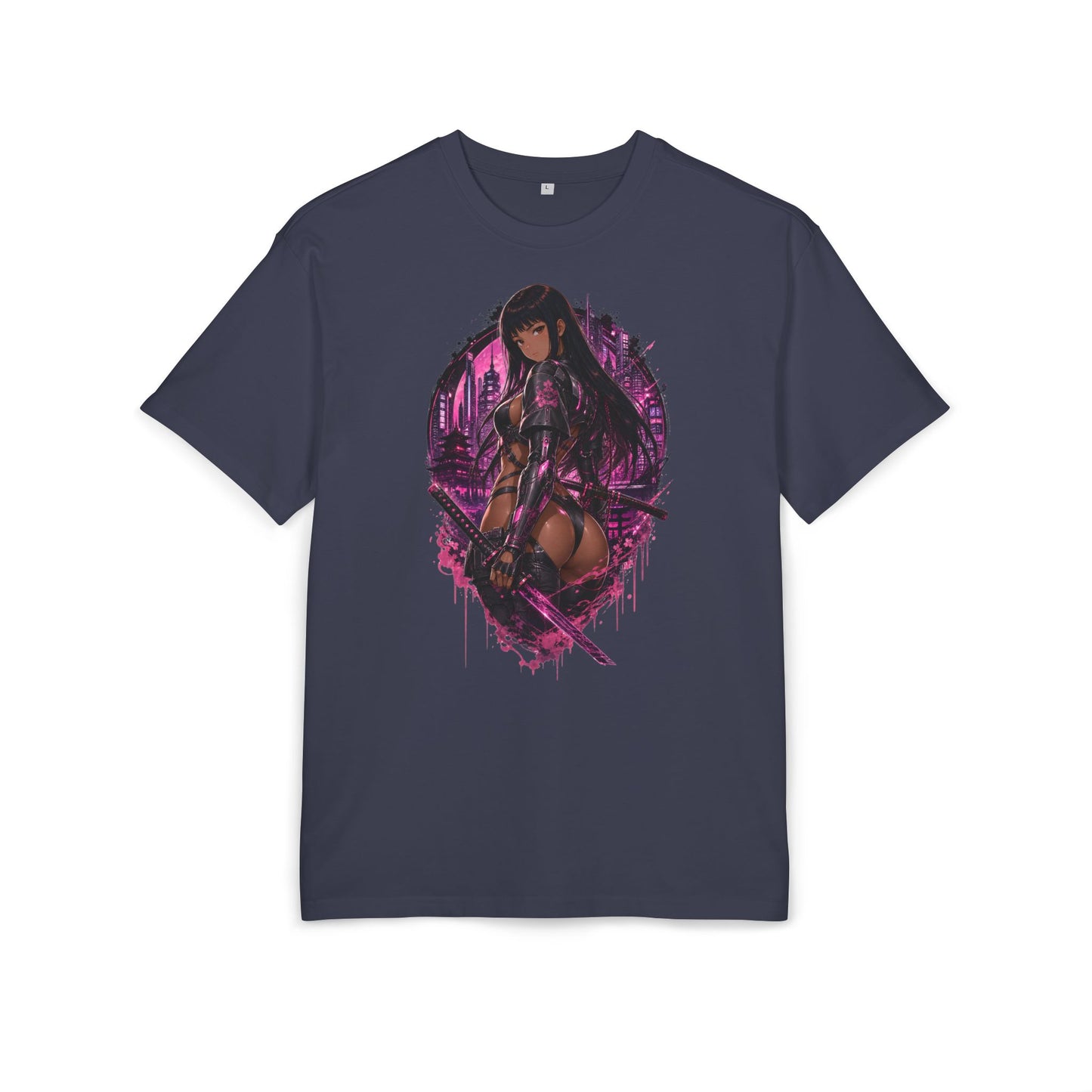 Kim Neon Blade Tee oversized cyberpunk anime T-shirt — product view 6 of 24